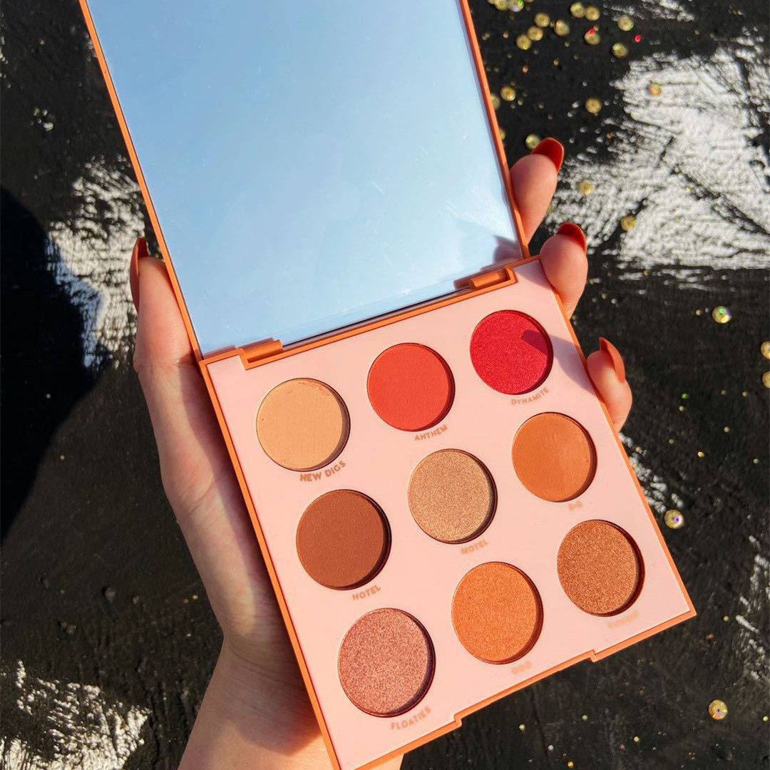 GUICAMI Summer Fruit Nine Color Eyeshadow Beads Fluorescent Disk Of Light - Shop at LoveMi