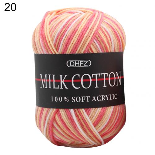 Milch Baumwolle Garn Knäuel zum Häkeln bunt 50g weich Strickgarn Knäuel - Bild 18 von 22
