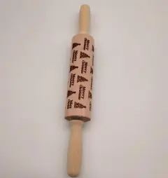 Rolling Pin Christmas Embossing - Merry Christmas 43Cm - View 1