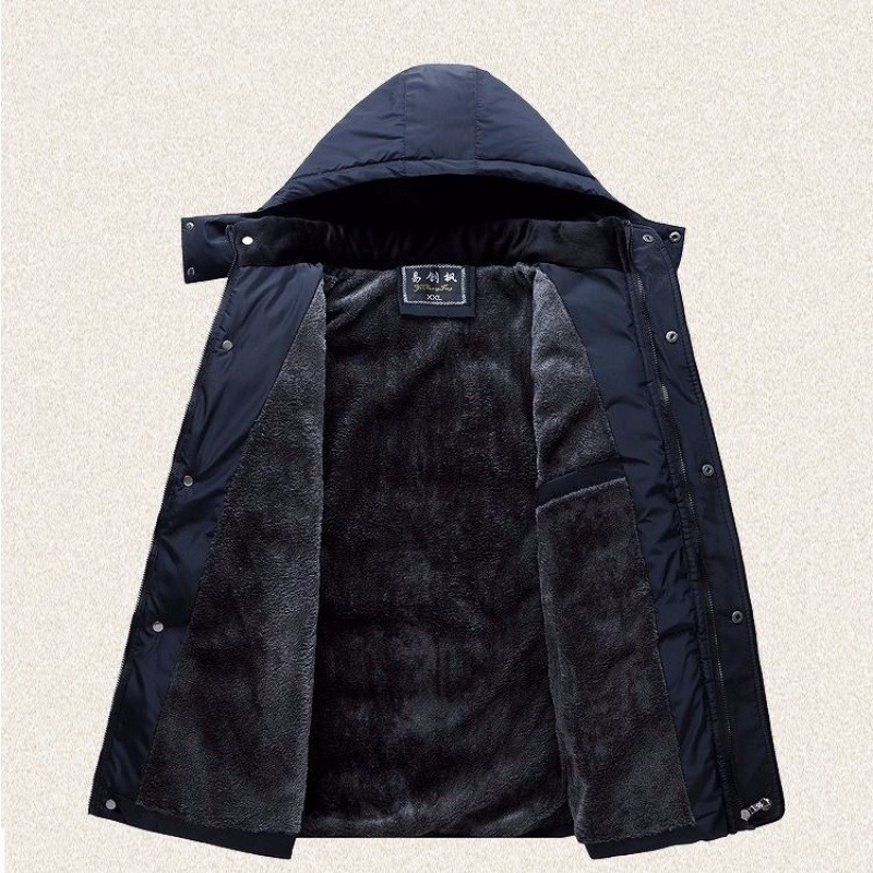 Men's middle-aged and elderly warm cotton padded jacket