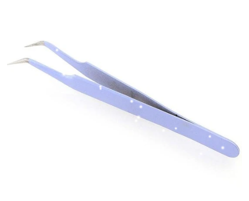Prime Beauty Stainless Steel Tweezers Purple Bend - Shop at LoveMi