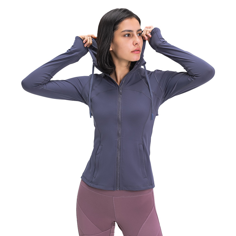 Women's sports hooded jacket