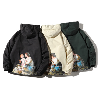 Men's hooded jacket, girl's coat