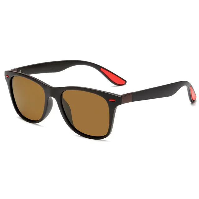 Men's classic casual sunglasses polarized sunglasses - Brown