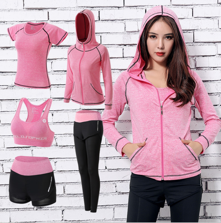 Autumn and winter yoga clothing suit running quick-drying clothes long-sleeved professional sportswear suit