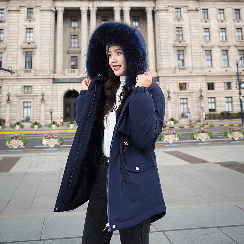 Warm leisure down cotton padded jacket
