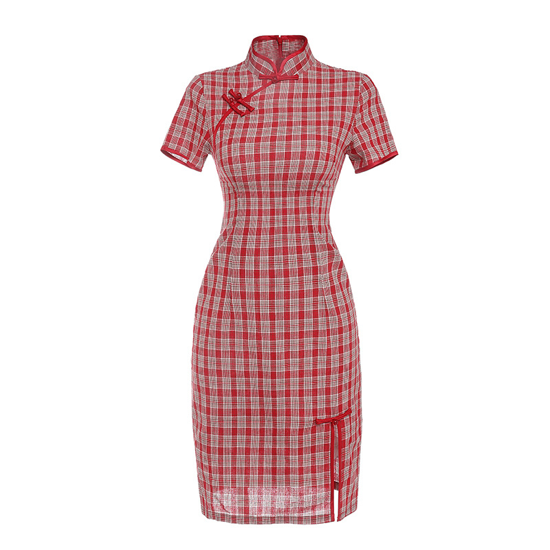 Cheongsam improved version Chinese style sub-dress