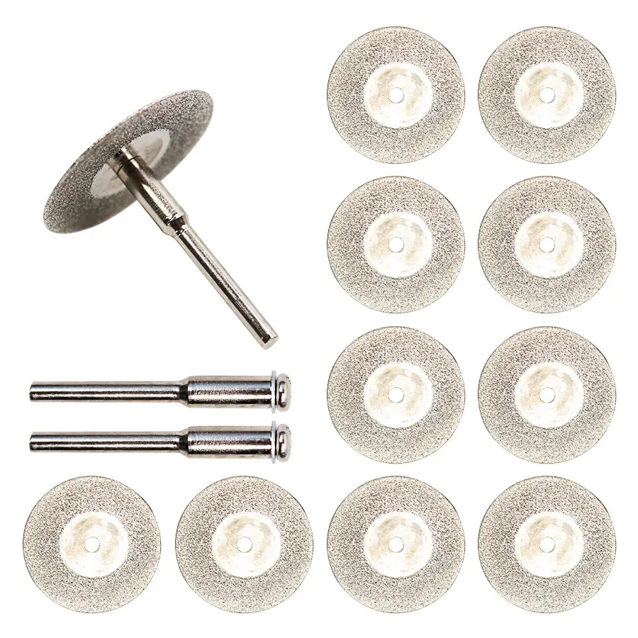 Set 30mm Mini Diamond Saw Blade Silver