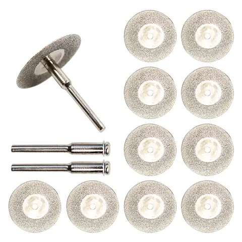 0pcs Set 30mm Mini Diamond Saw Blade Silver Cutting