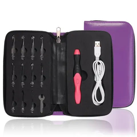 Rechargeable Light Crochet Hook with Interchangeable Head Knitting Needle