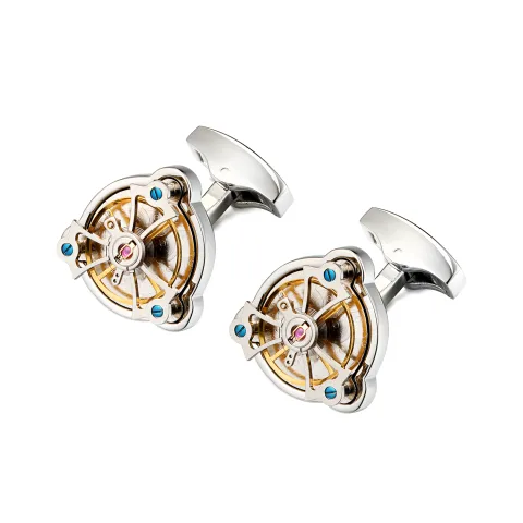 Watch Movement Cufflinks French Tourbillon