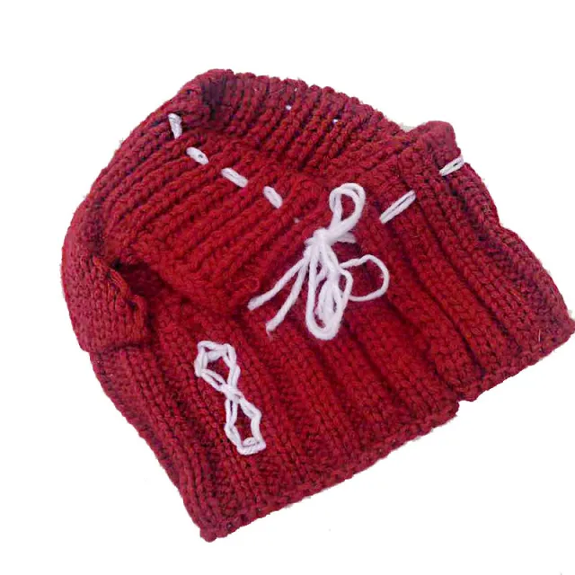 Funny woolen hat for pets to keep warm in winter Red - Shop at LoveMi