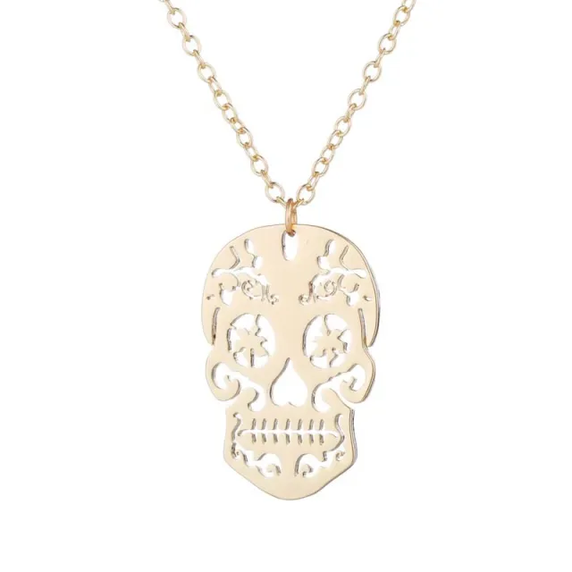Vintage skull pendant Gold - Shop at LoveMi
