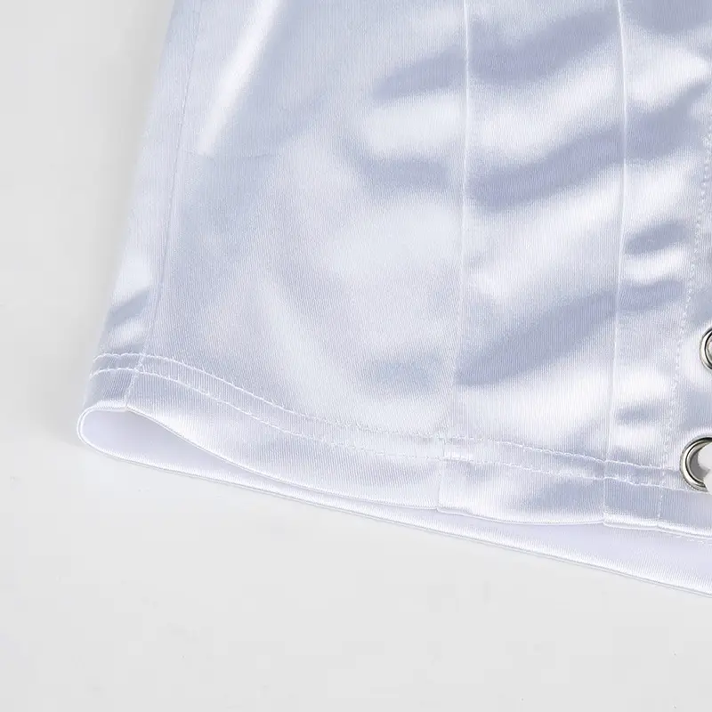Mesh Puff Sleeve Tie Top