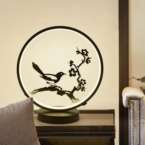 Chinese Style Ceramic Table Lamp LED