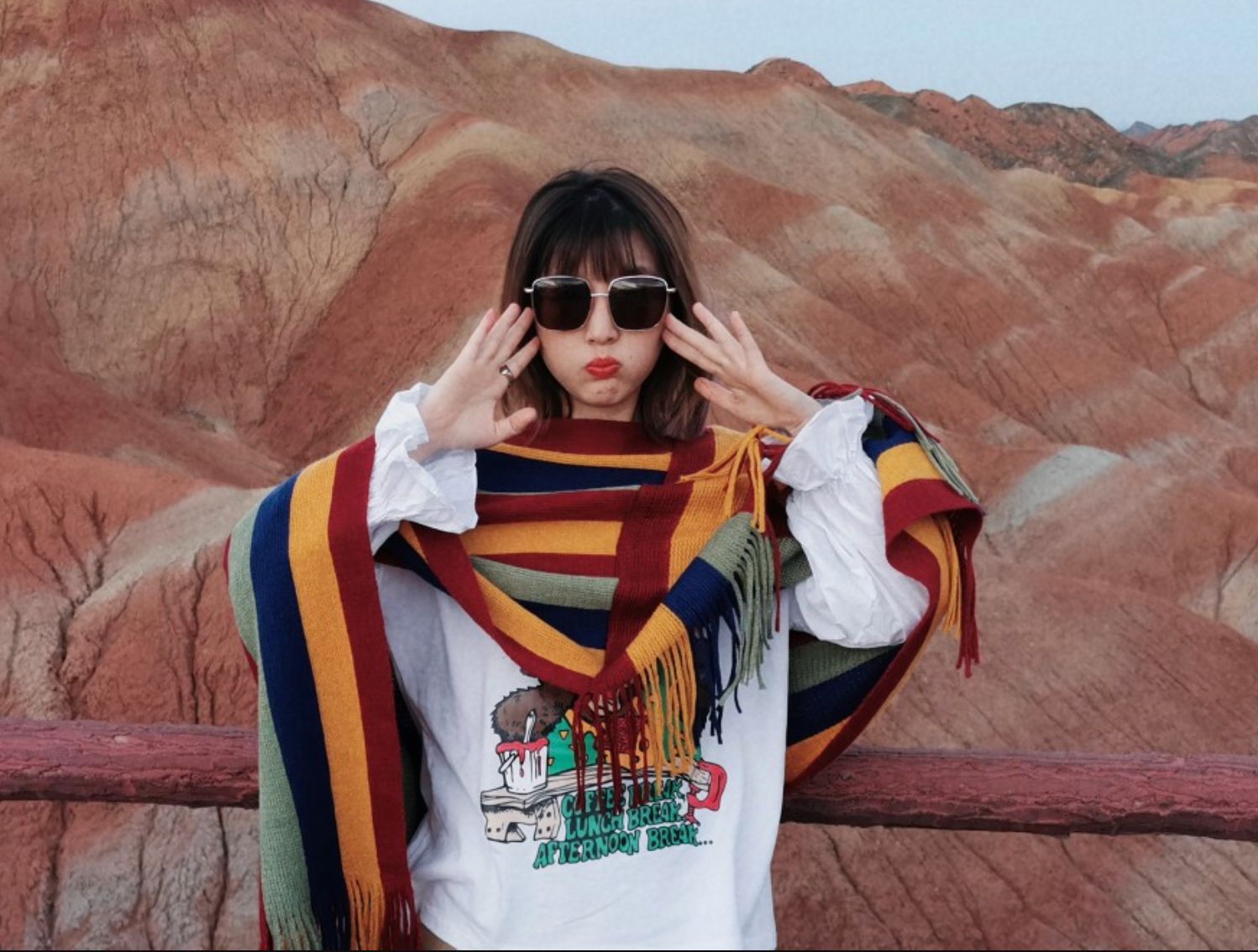 Warm sweater desert national wind shawl cloak