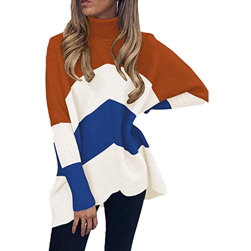 All-match bat sleeve mid-length loose pullover sweater