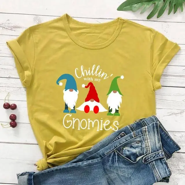 Round neck cotton short sleeves Yellow - Shop at LoveMi