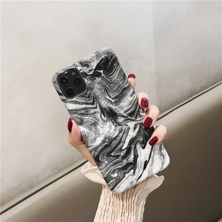 Luminous smoke marble phone case