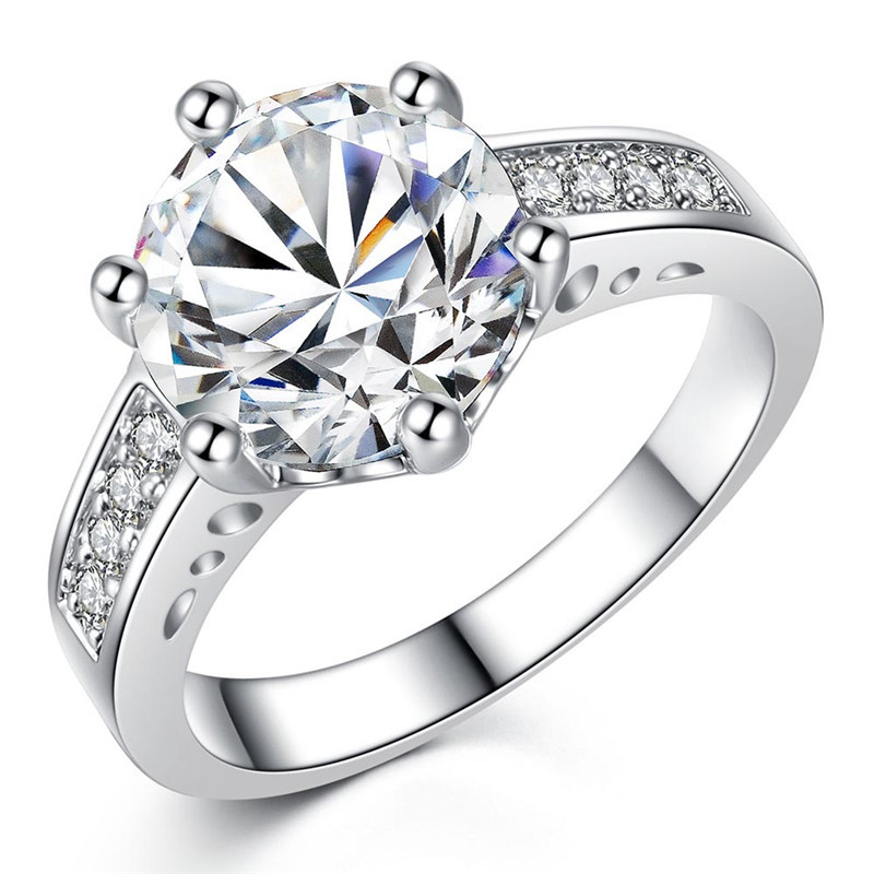 Jewelry zircon ring