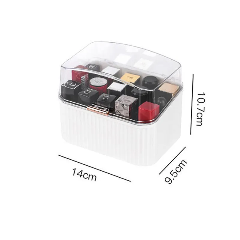 Girly Heart Lipstick Storage Box Transparent - White