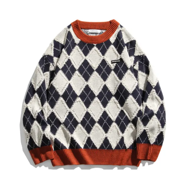 new British couple trend knit sweater women Sapphire Xl - Shop at LoveMi