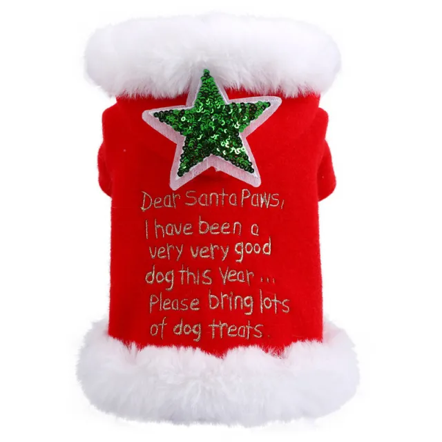 Christmas dog autumn and winter clothes English - Shop at LoveMi