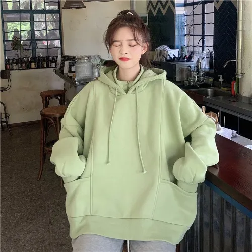 Lazy style loose coat Green - Shop at LoveMi