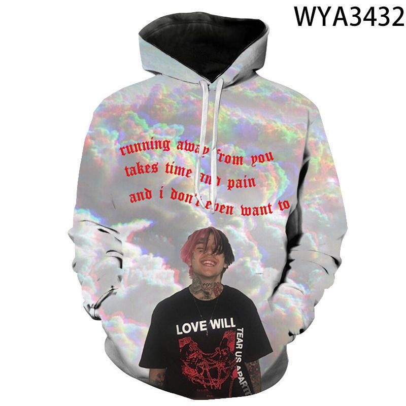 3D digital printing street fashion clothing pullover hoodie