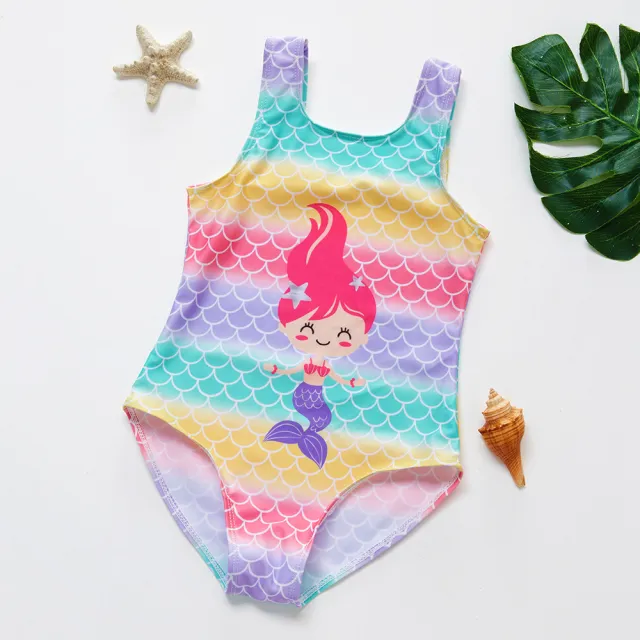 Fashion cute mermaid girls one piece swimsuit suit 4To5Y - Shop at LoveMi
