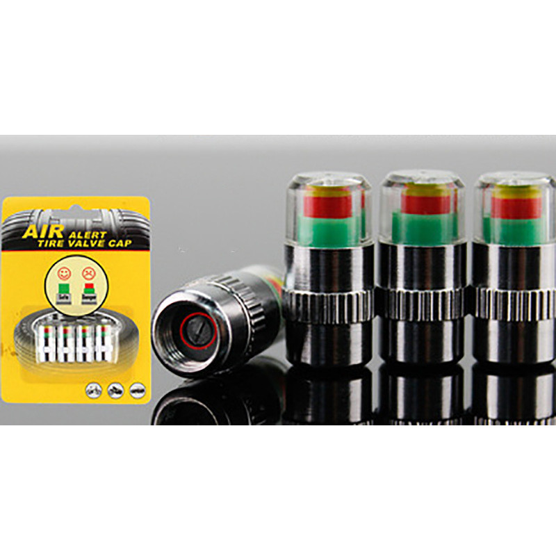 Automobile tire safety inspection cap