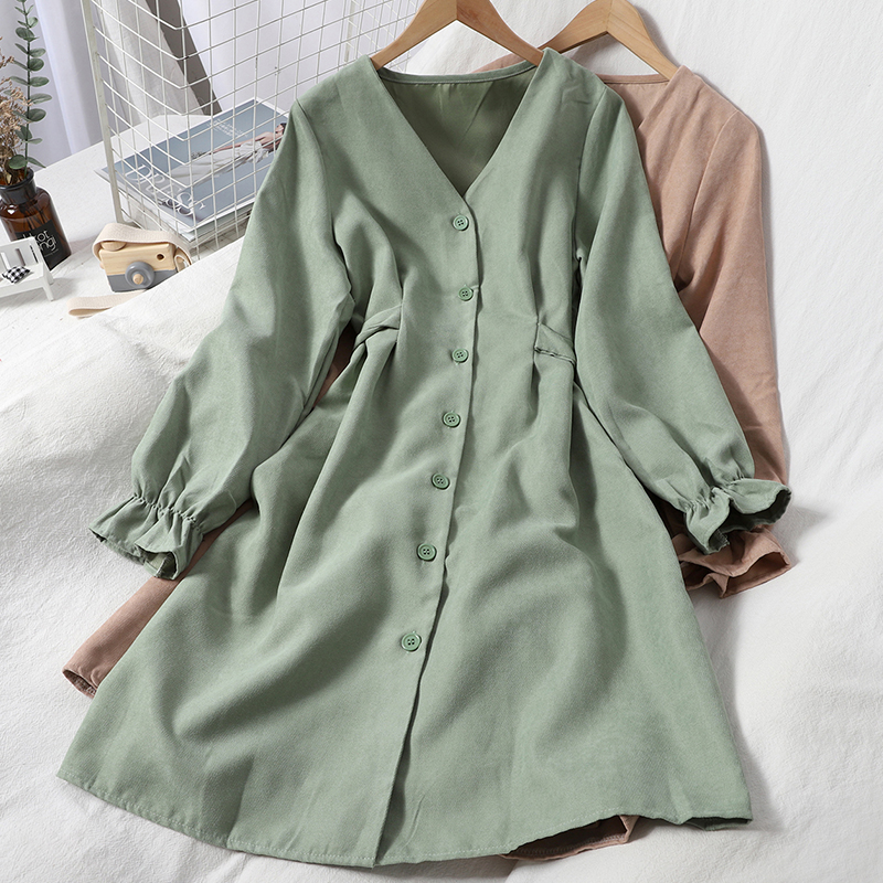 Korean style thin and sweet student dress girls