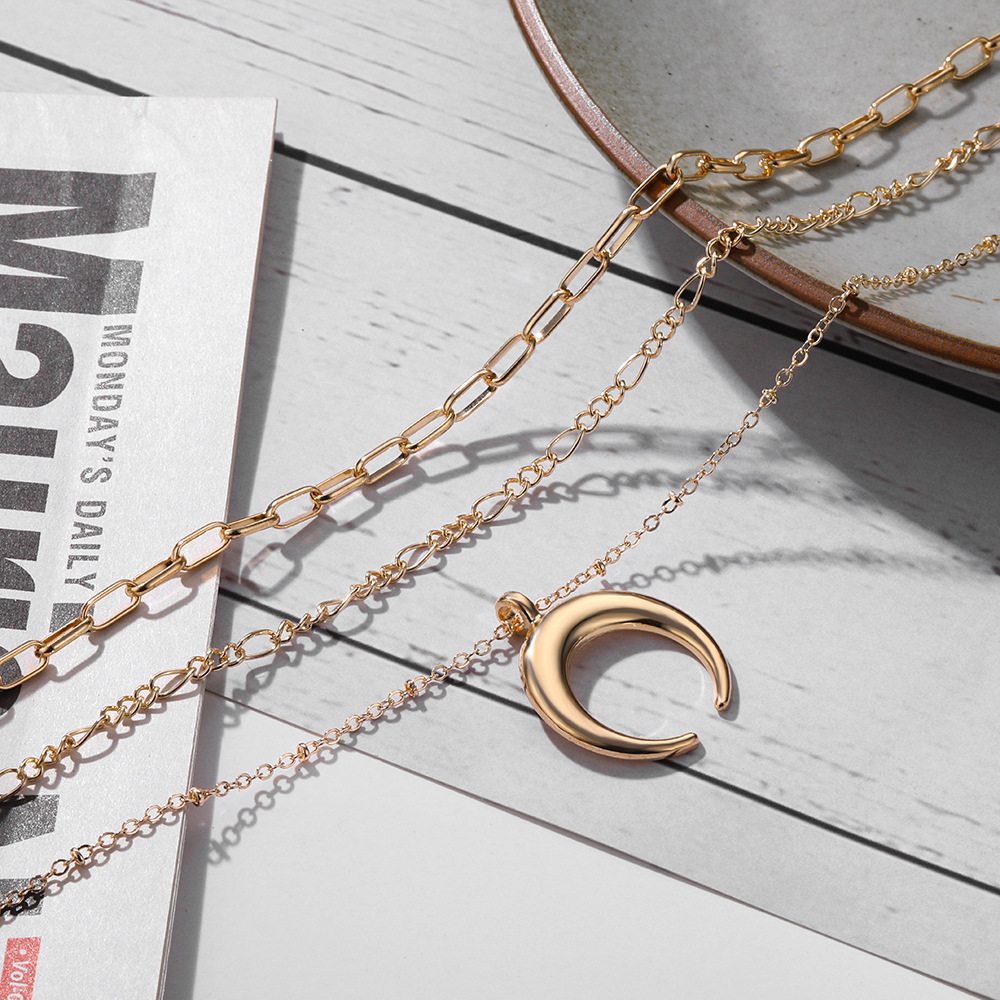 Multilayer round heads like pendant necklaces