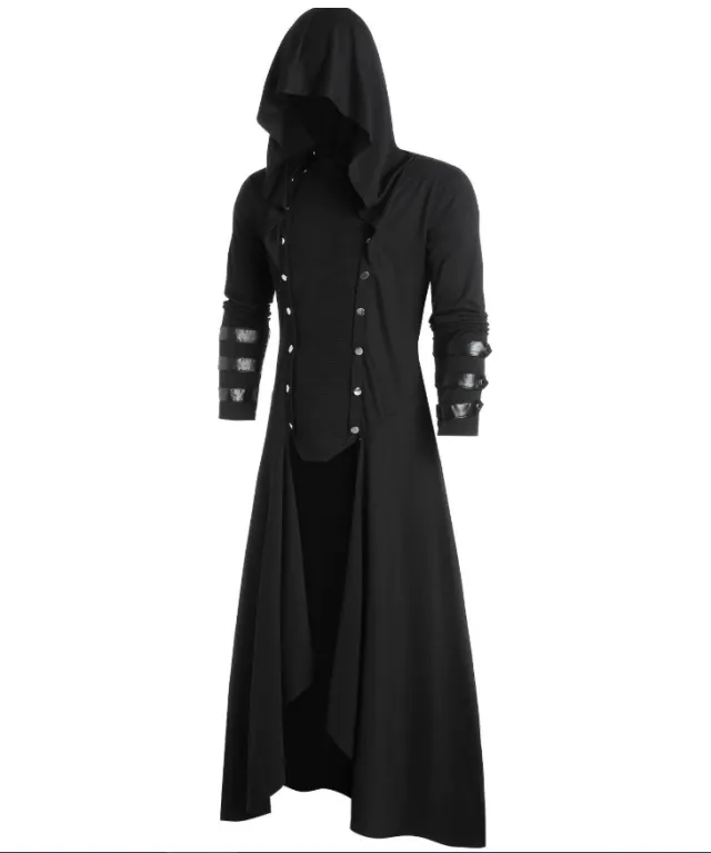 Men's Vintage Court Gothic Evening Dress Black - Shop at LoveMi