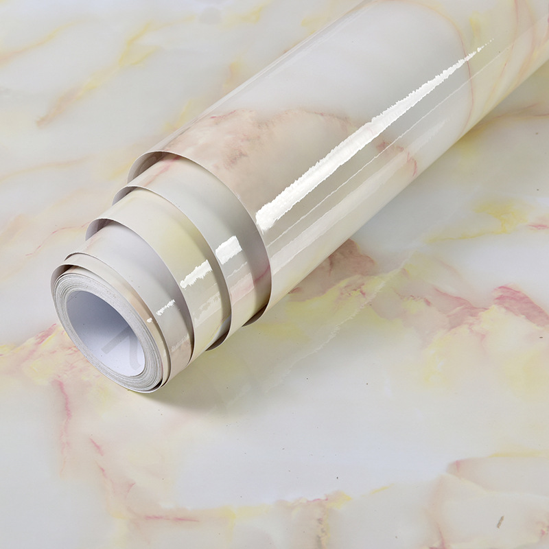 Обои с имитацией мрамора, водонепроницаемые и термостойкие, для ремонта кухонной мебели