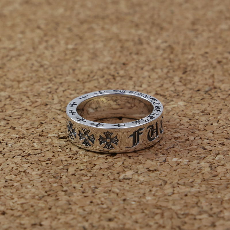 Korean cross letter ring
