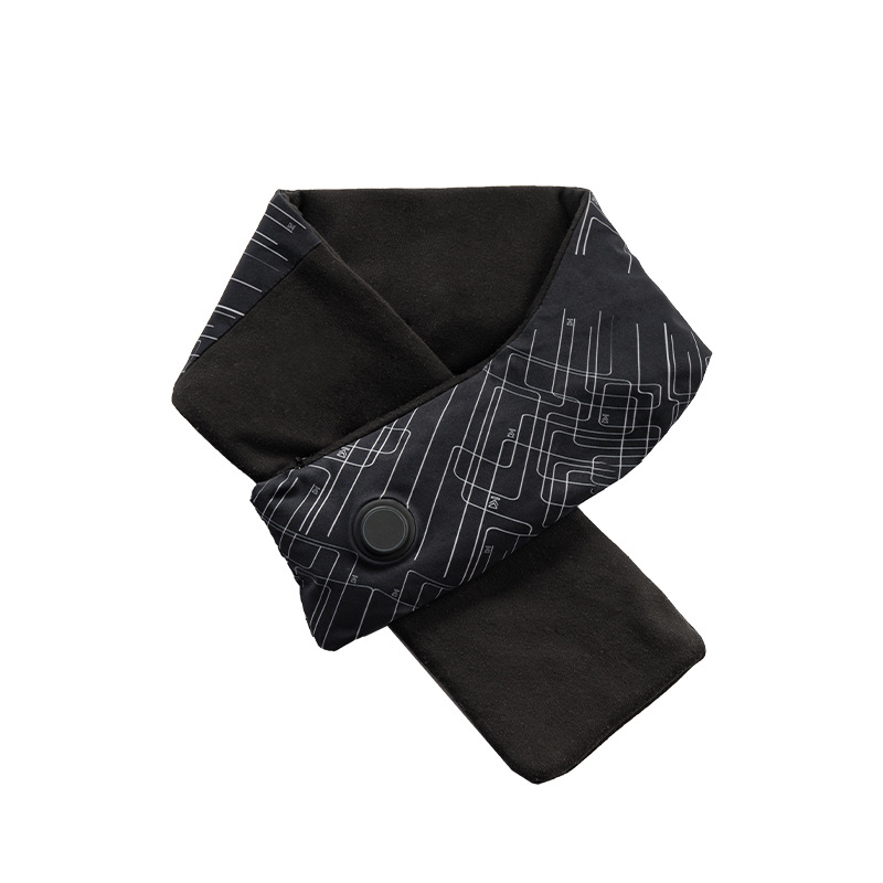 Smart temperature control heating scarf for cold