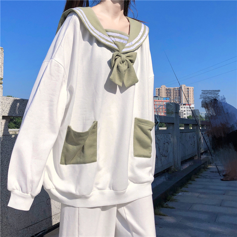 Japanese style wear cute rabbit ear sweater women