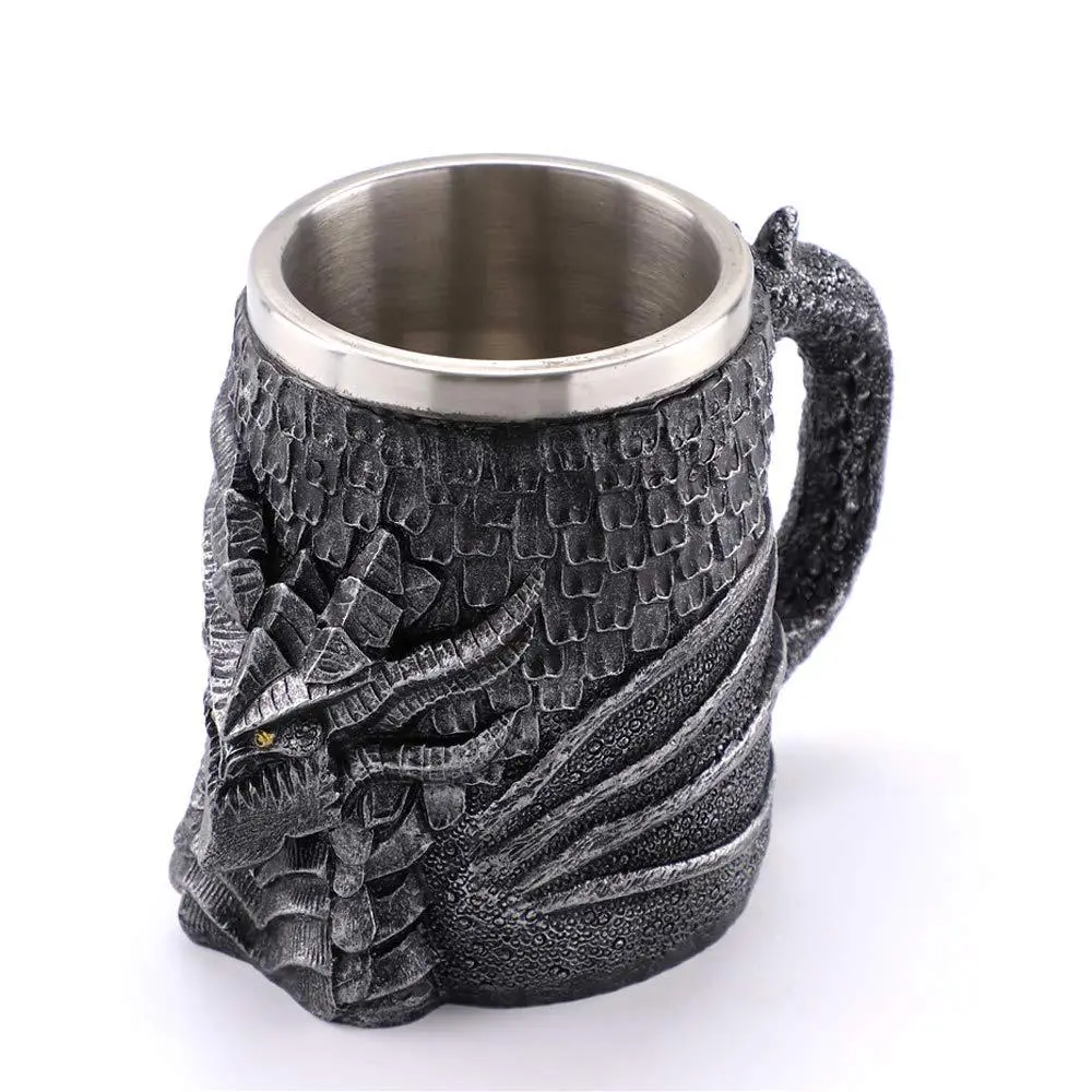 Office stainless steel double-layer drinking cup mug
