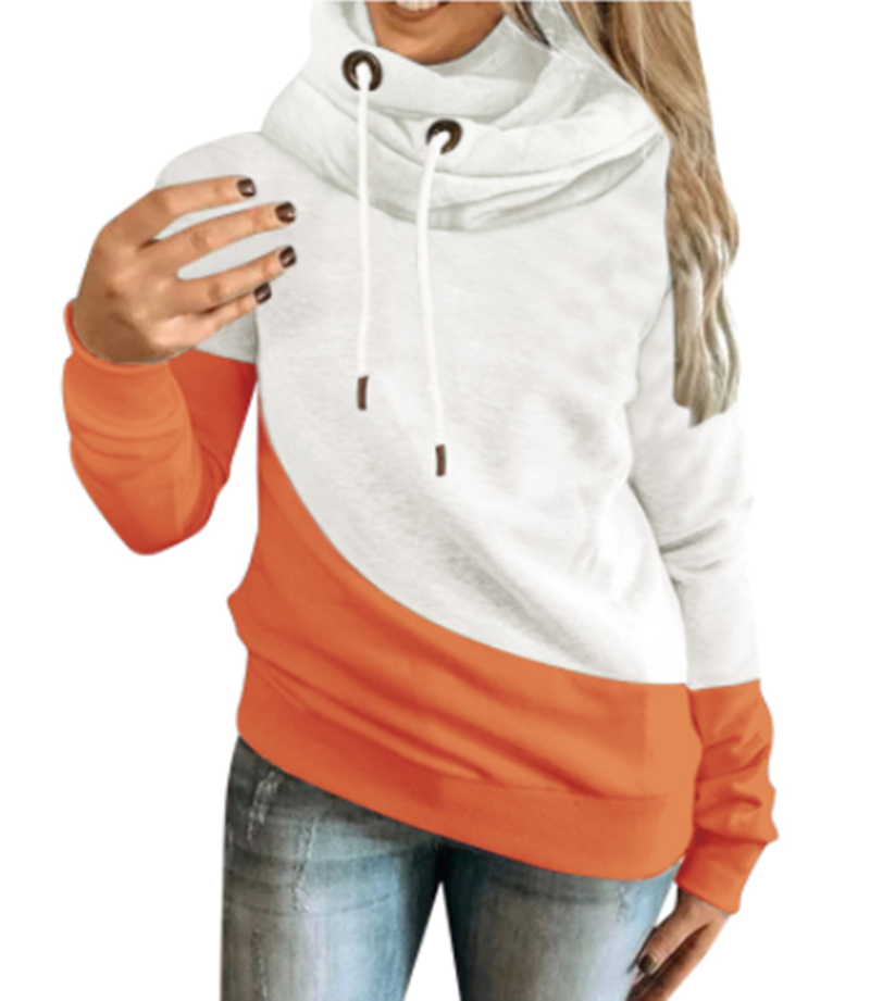 Autumn and winter color matching sweater