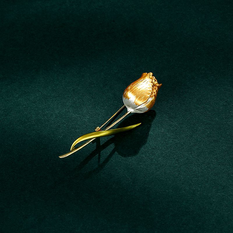 Enamel Tulip Brooch, picture 5 of 5