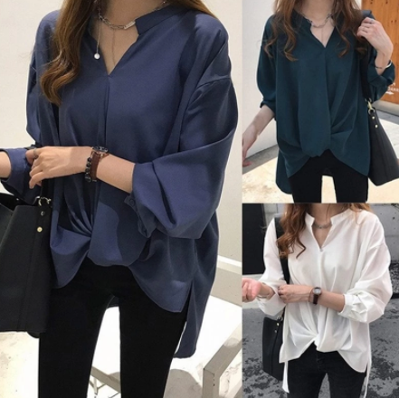 Chiffon long sleeve shirt