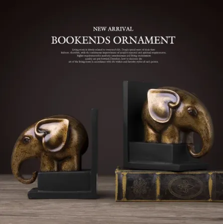 Antique-Finish Animal Bookends lifestyle photo 2
