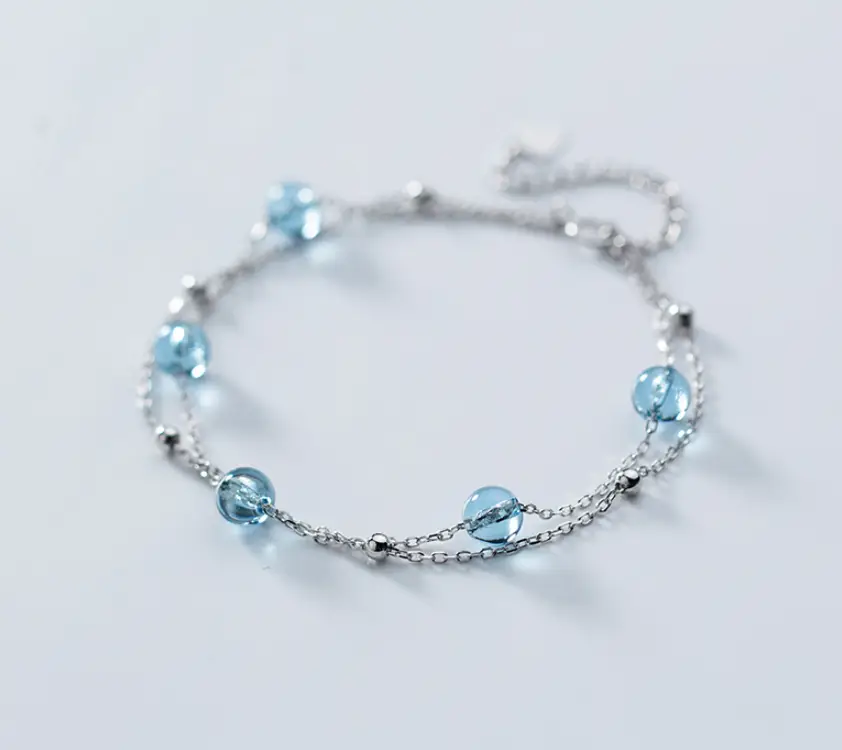 Double-layer bead bracelet