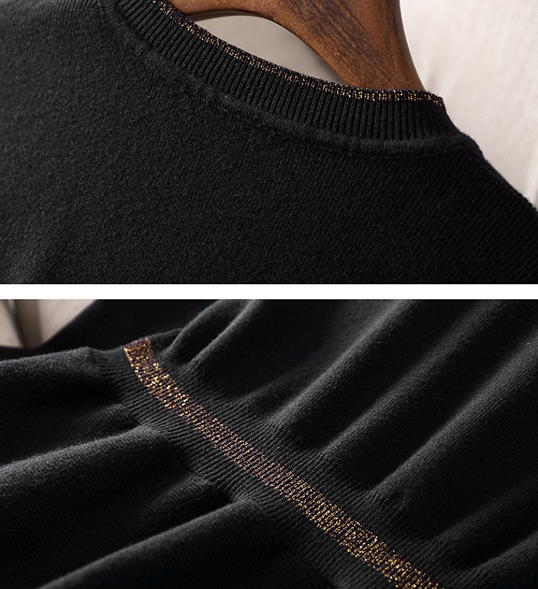 Light luxury long sleeve knitted dress