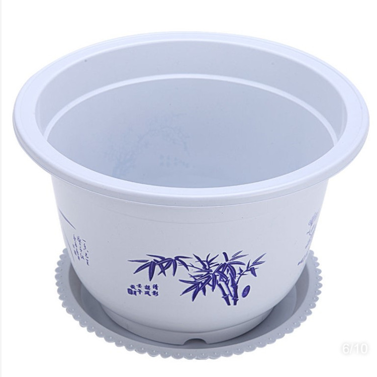 High quality thick plastic round flower pot