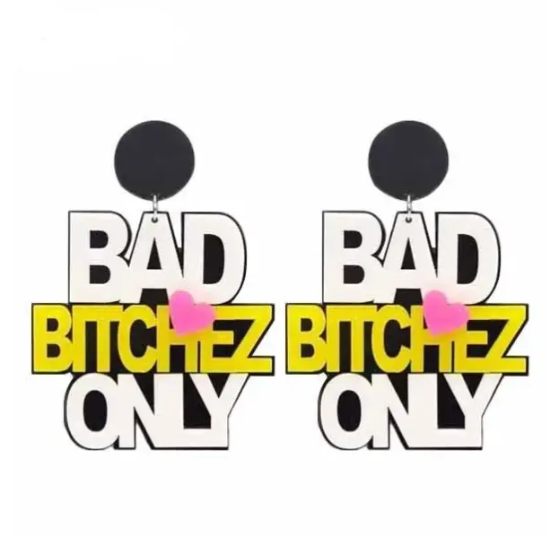 Acrylic Exaggerated Large Earrings