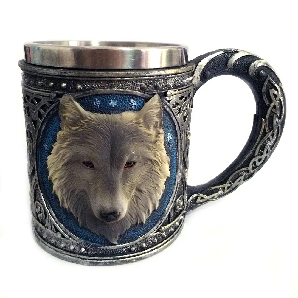Office stainless steel double-layer drinking cup mug