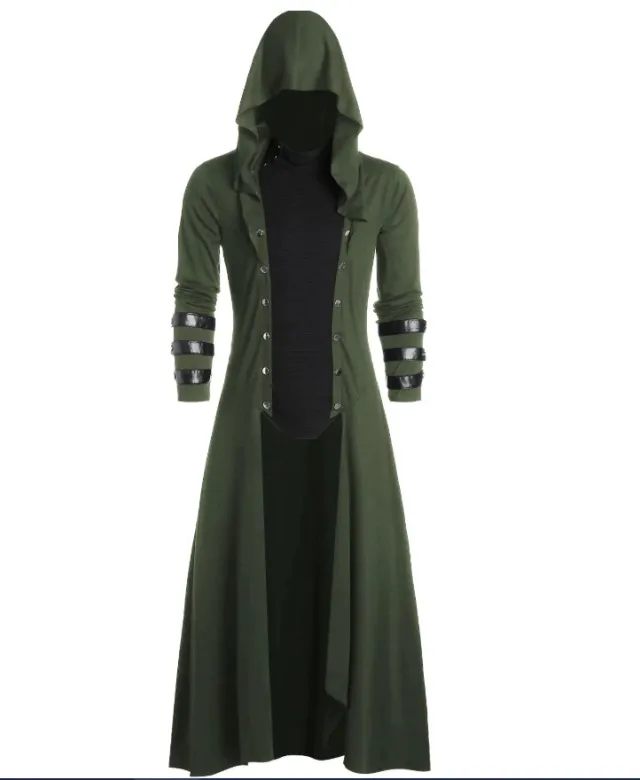 Men's Vintage Court Gothic Evening Dress Green - Shop at LoveMi