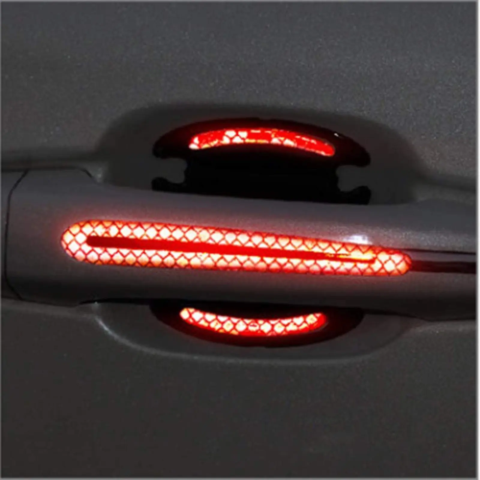 Reflective sticker universal for car door bowl handle